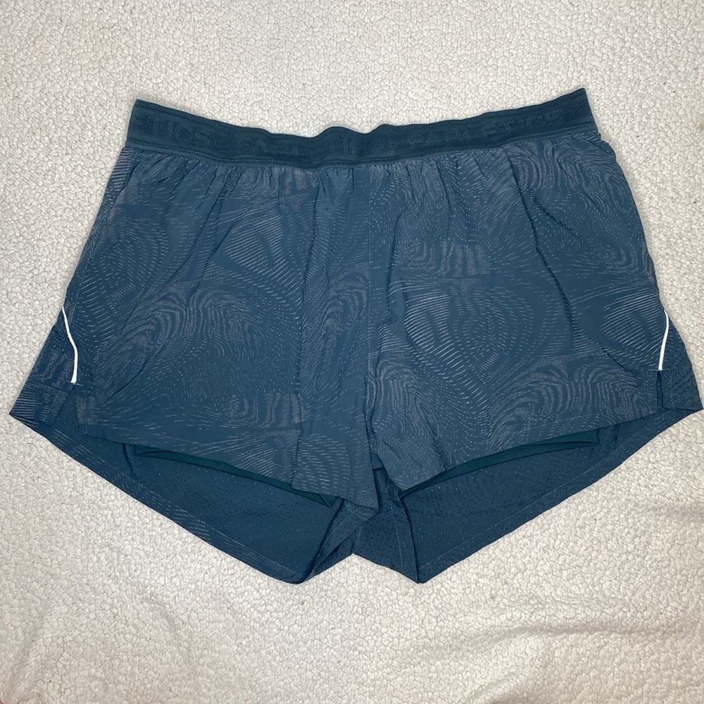 Fabletics Women’s Green Perforated Lined Shorts: Size 2X